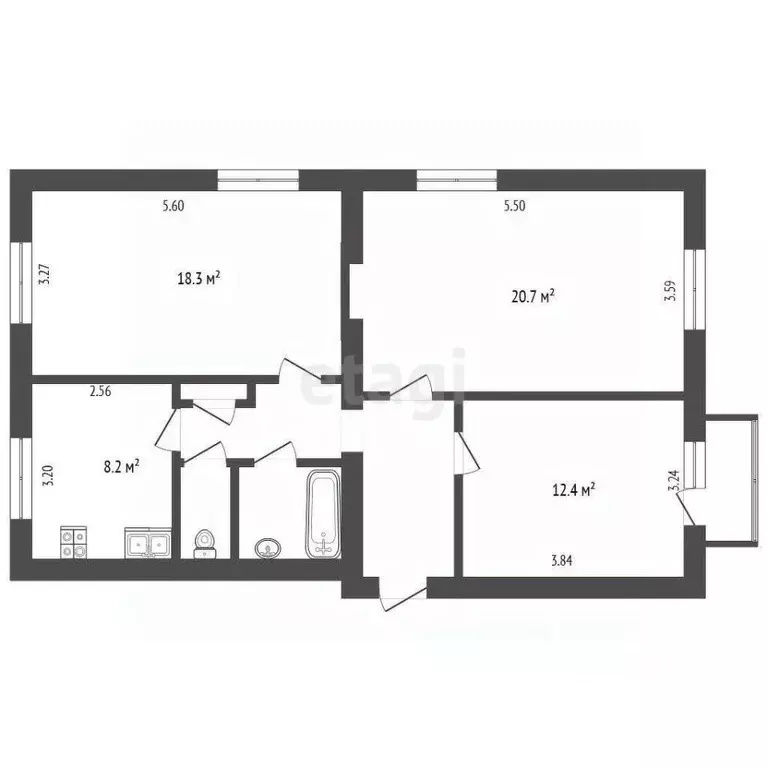 3-к кв. Челябинская область, Челябинск ул. Богдана Хмельницкого, 25 ... - Фото 1