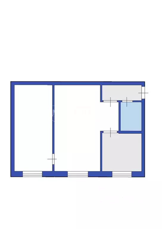 2-к кв. Кемеровская область, Междуреченск Интернациональная ул., 21 ... - Фото 1