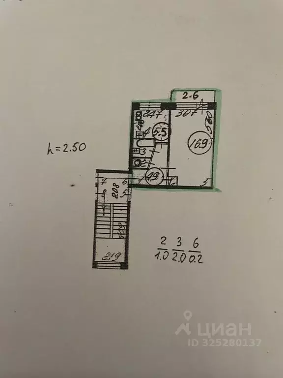 1-к кв. Санкт-Петербург ул. Партизана Германа, 33К2 (30.5 м) - Фото 2