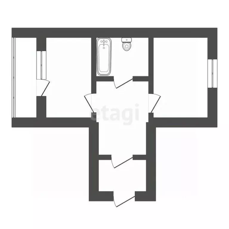 1-к кв. Амурская область, Благовещенск Игнатьевское ш., 14/13 (42.8 м) - Фото 1