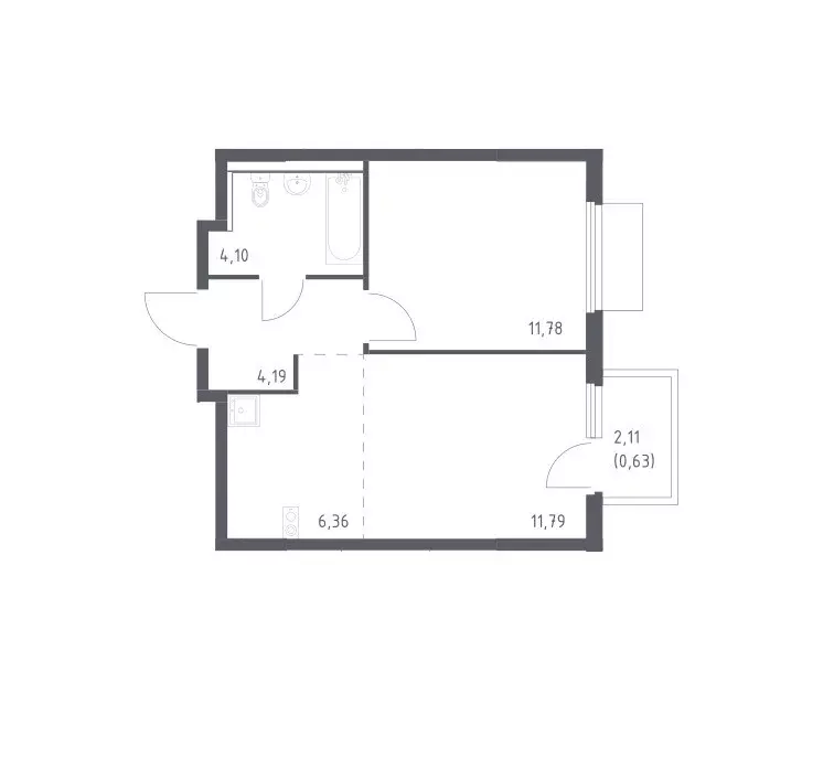 Продаётся 1-к квартира, 38.85 м - Фото 0