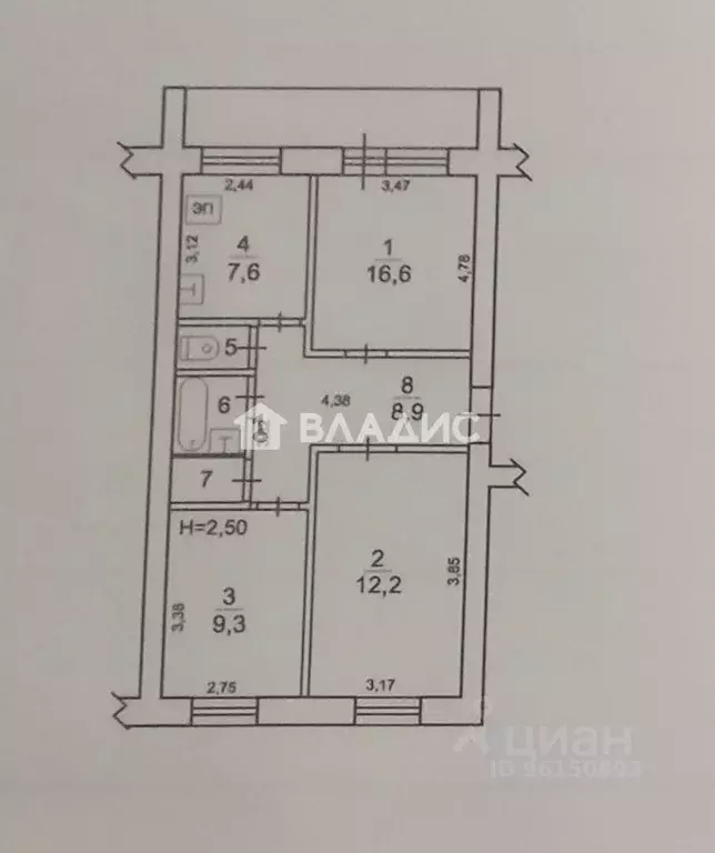 3-к кв. Карелия, Олонец ул. Ленина, 18 (60.2 м) - Фото 2