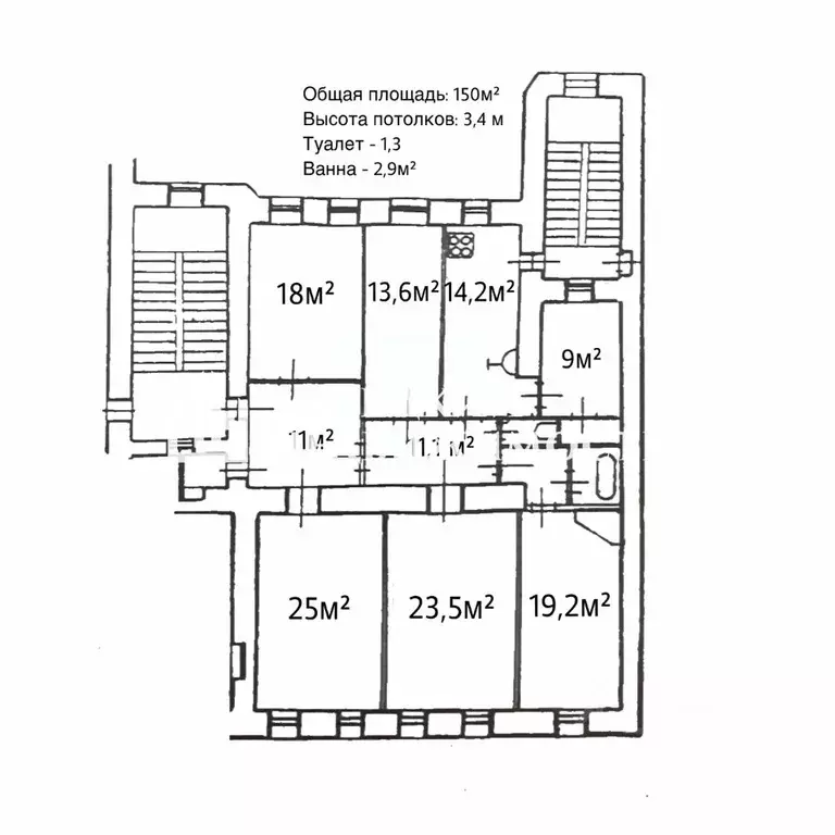 5-к кв. Санкт-Петербург ул. Достоевского, 10 (150.0 м) - Фото 2