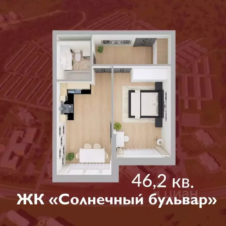 1-к кв. Кемеровская область, Кемерово Лесная Поляна жилрайон, ... - Фото 1