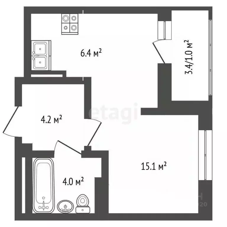 Студия Ярославская область, Ярославль Тутаевское ш., 93Б (28.5 м) - Фото 0