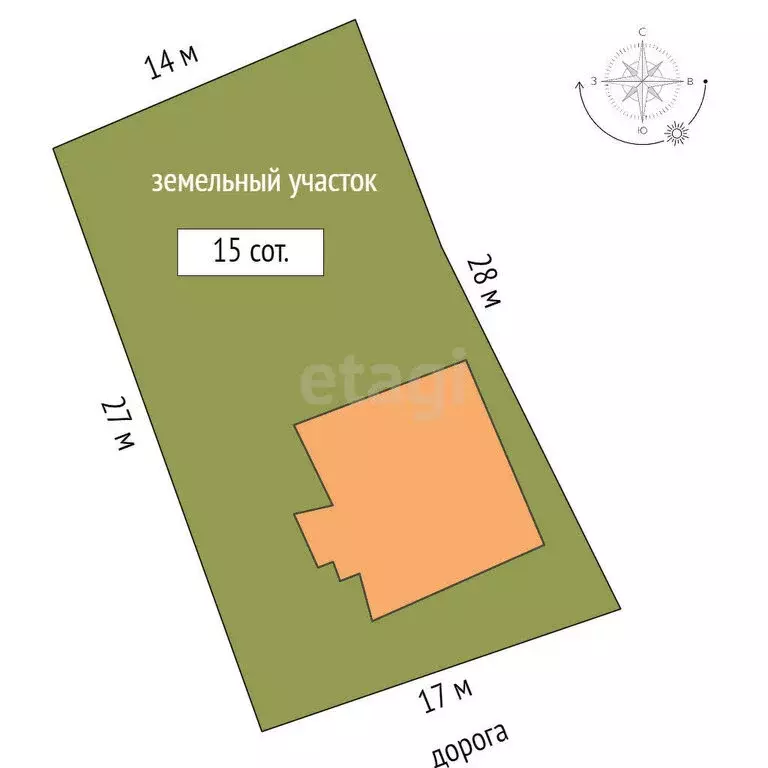 Дом в село Заворонежское, Революционная улица (55.3 м) - Фото 0