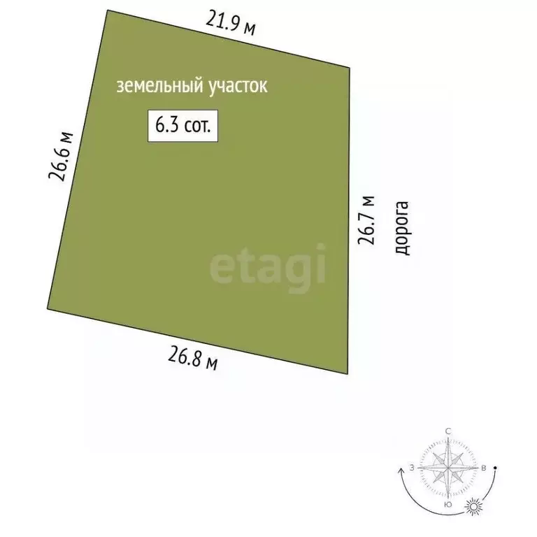 Участок в Ростовская область, Батайск ул. Ромашковая (6.3 сот.) - Фото 2