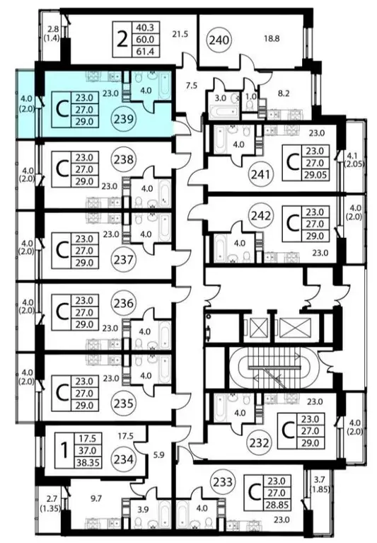 Студия Московская область, Домодедово Авиационный мкр, ул. Жуковского, ... - Фото 1