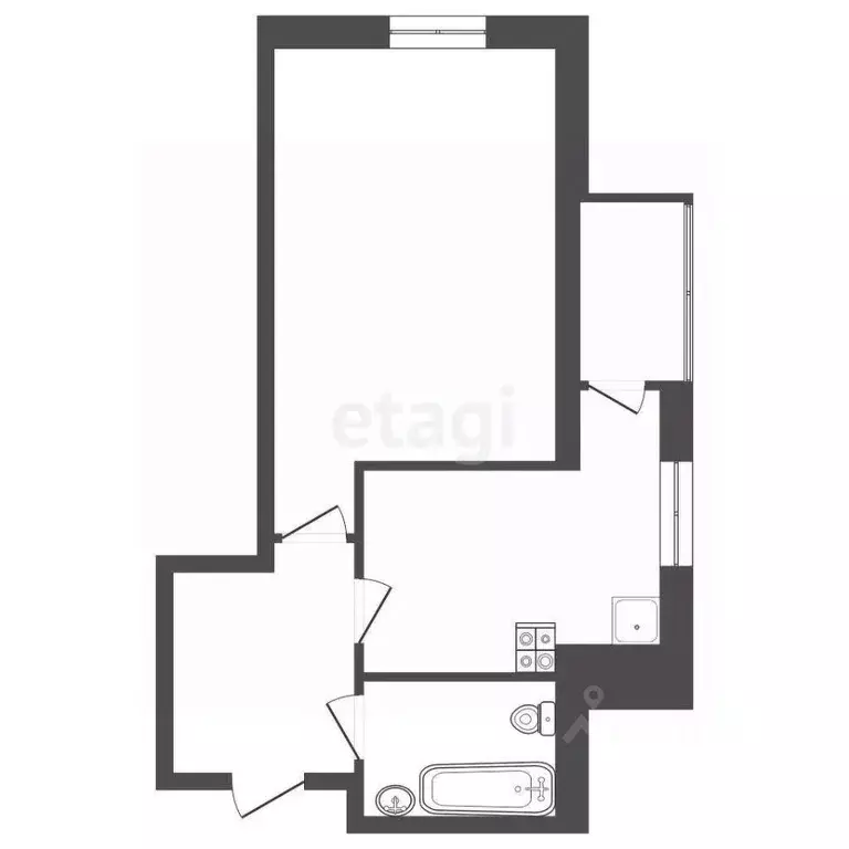 1-к кв. Краснодарский край, Анапа Пионерский просп., 57к3 (34.0 м) - Фото 1