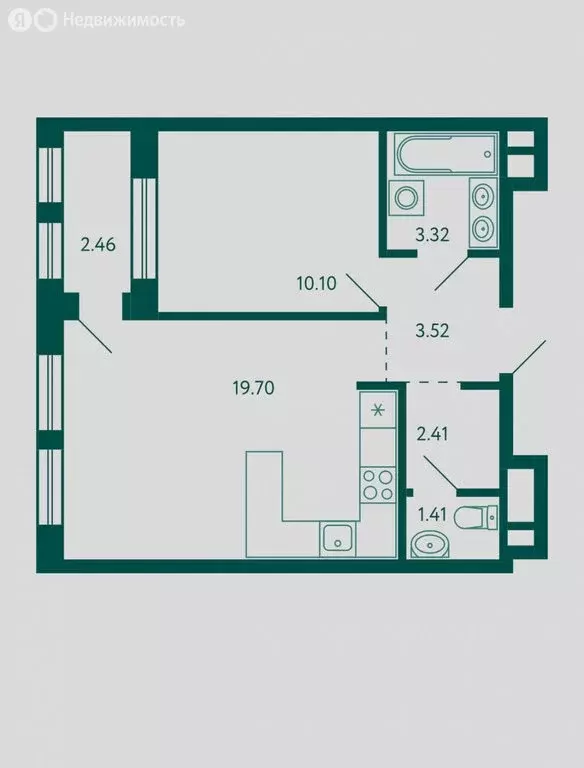 1-комнатная квартира: Уфа, жилой район Зелёная Роща, жилой комплекс ... - Фото 0