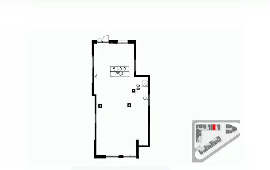 Торговая площадь в Москва Дзен-кварталы жилой комплекс (99 м) - Фото 2