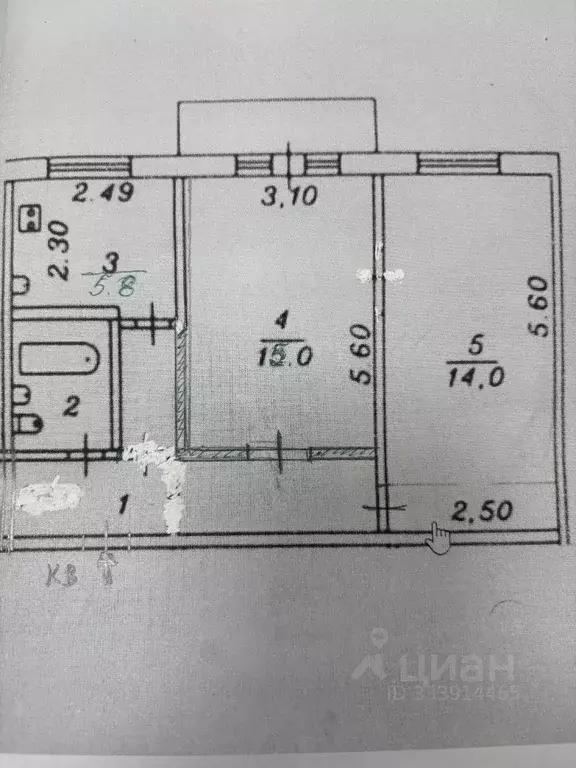 2-к кв. Московская область, Лобня Мирная ул., 6 (44.5 м) - Фото 1