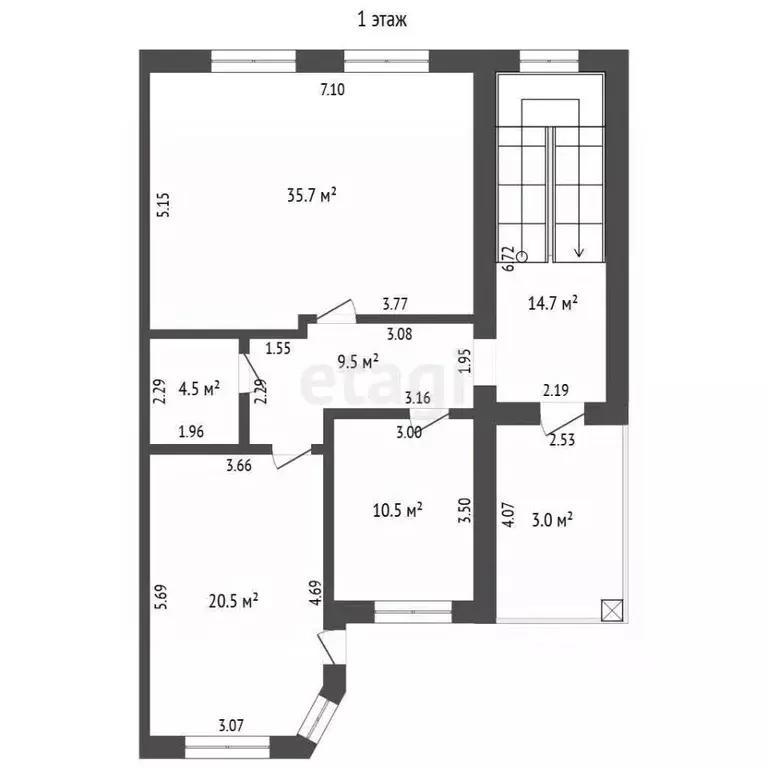 Таунхаус в Ростовская область, Мясниковский район, с. Большие Салы ул. ... - Фото 1