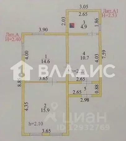 Дом в Пензенская область, Пенза Тульская ул., 9 (48 м) - Фото 2