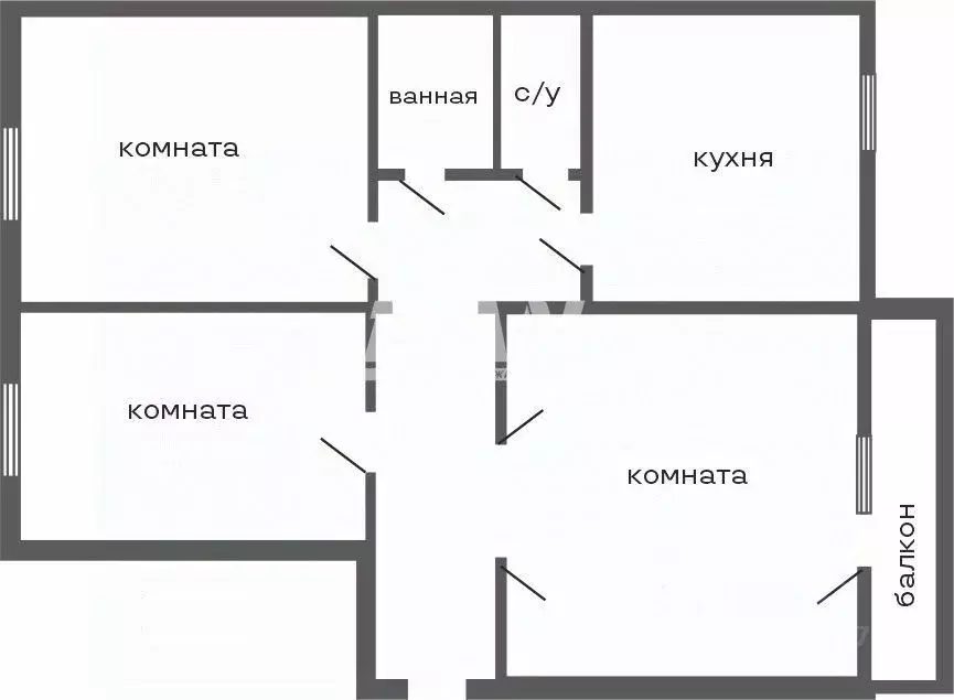 3-к кв. Челябинская область, Челябинск ул. Петра Сумина, 22 (72.7 м) - Фото 2
