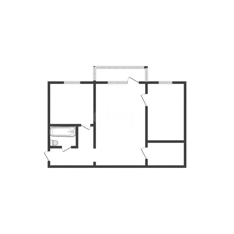 2-комнатная квартира: Губкин, проспект Горняков, 9 (41.9 м) - Фото 0