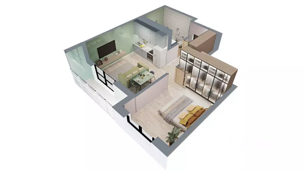 1-к кв. Башкортостан, Нефтекамск ул. Строителей, 29А (45.02 м) - Фото 2