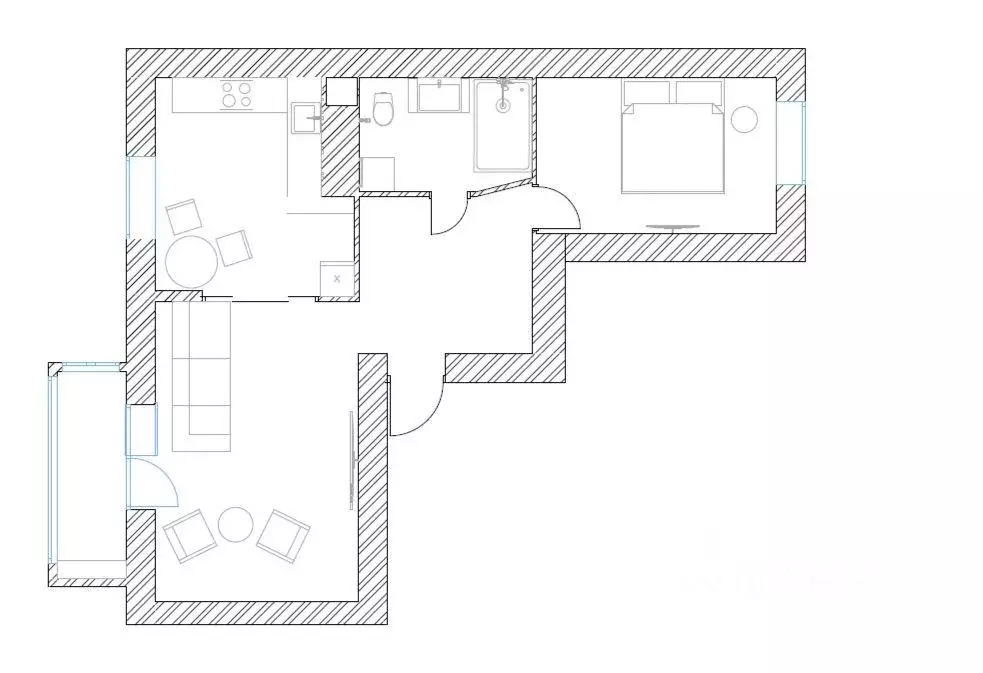 Квартира, 2 комнаты, 60 м - Фото 1