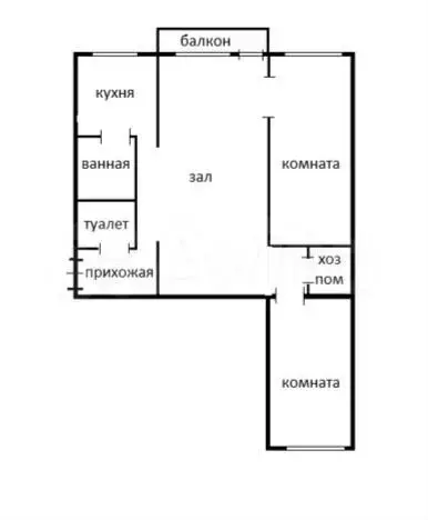 3-к. квартира, 56 м, 5/5 эт. - Фото 0