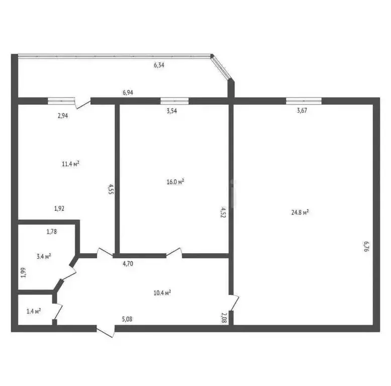 2-комнатная квартира: Благовещенск, 2-й микрорайон, улица Кантемирова, ... - Фото 2
