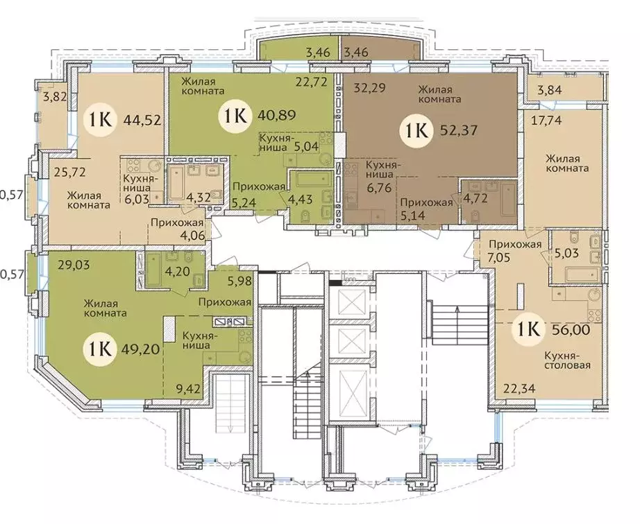 1-к кв. Новосибирская область, Новосибирск ул. Дуси Ковальчук, 248/1 ... - Фото 2