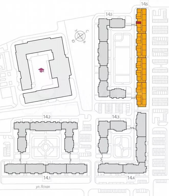 Квартира-студия, 25,7 м, 5/8 эт. - Фото 1