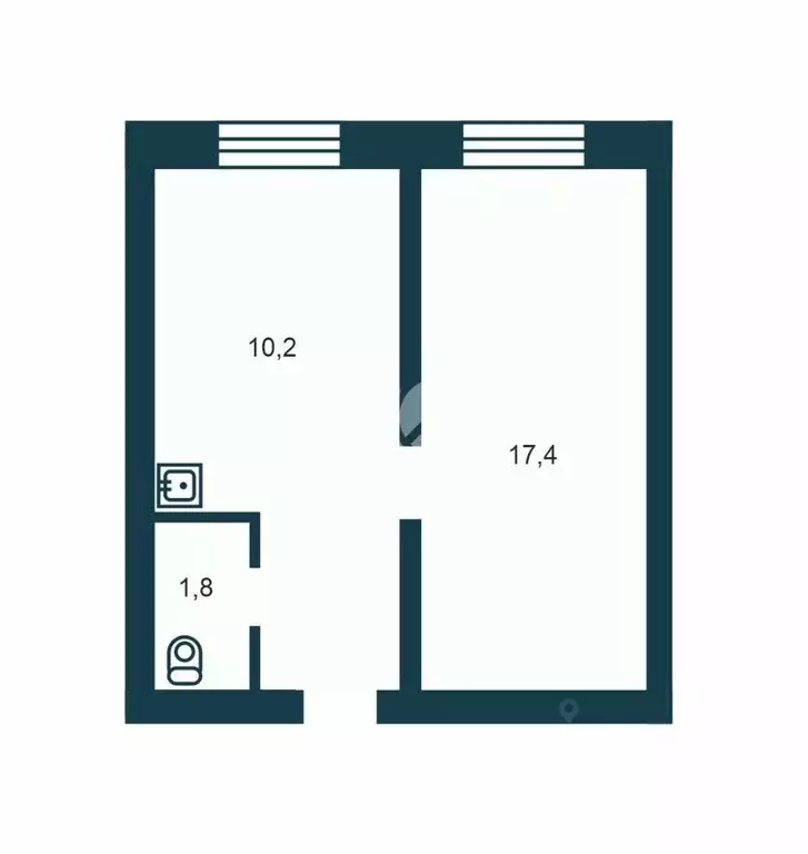 1-к кв. Новосибирская область, Черепановский район, Дорогино рп ул. ... - Фото 2