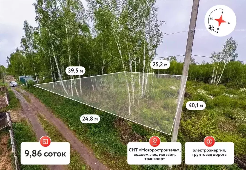 Участок в Тюменская область, Нижнетавдинский муниципальный округ, ... - Фото 1