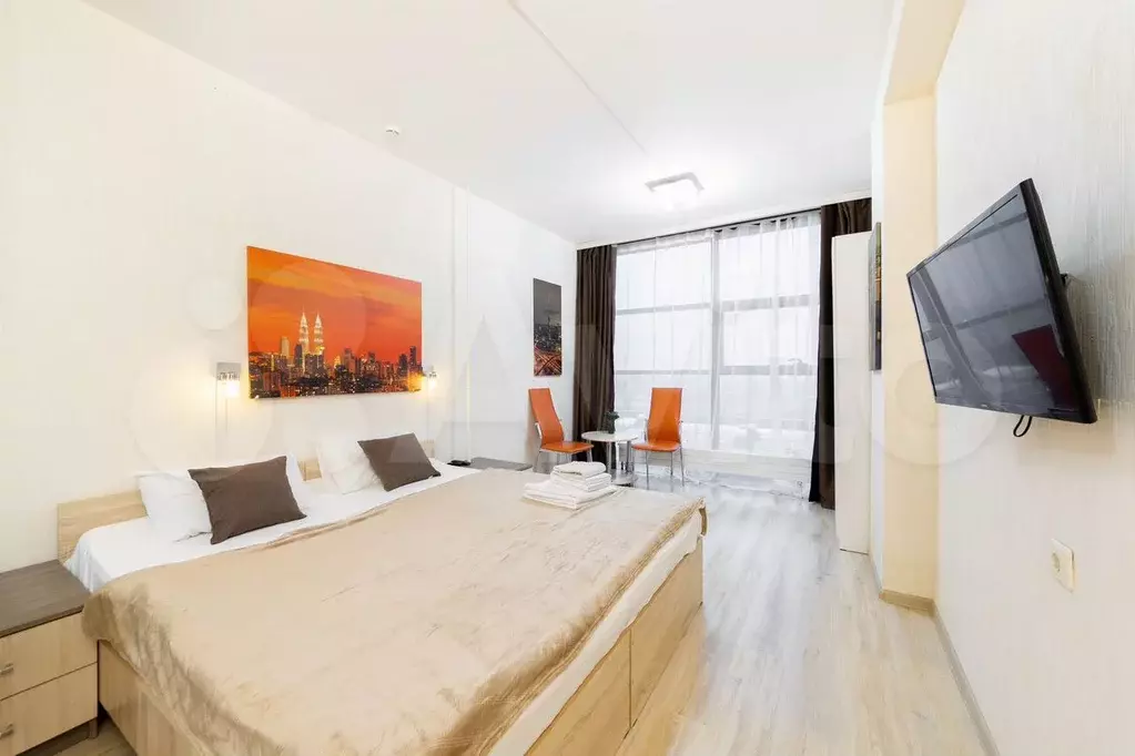 Апартаменты-студия, 27 м, 21/23 эт. - Фото 1