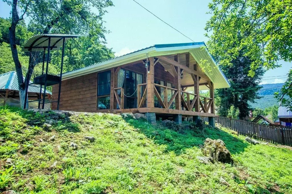 Дом в Краснодарский край, Апшеронский район, пос. Мезмай Речная ул., ... - Фото 2