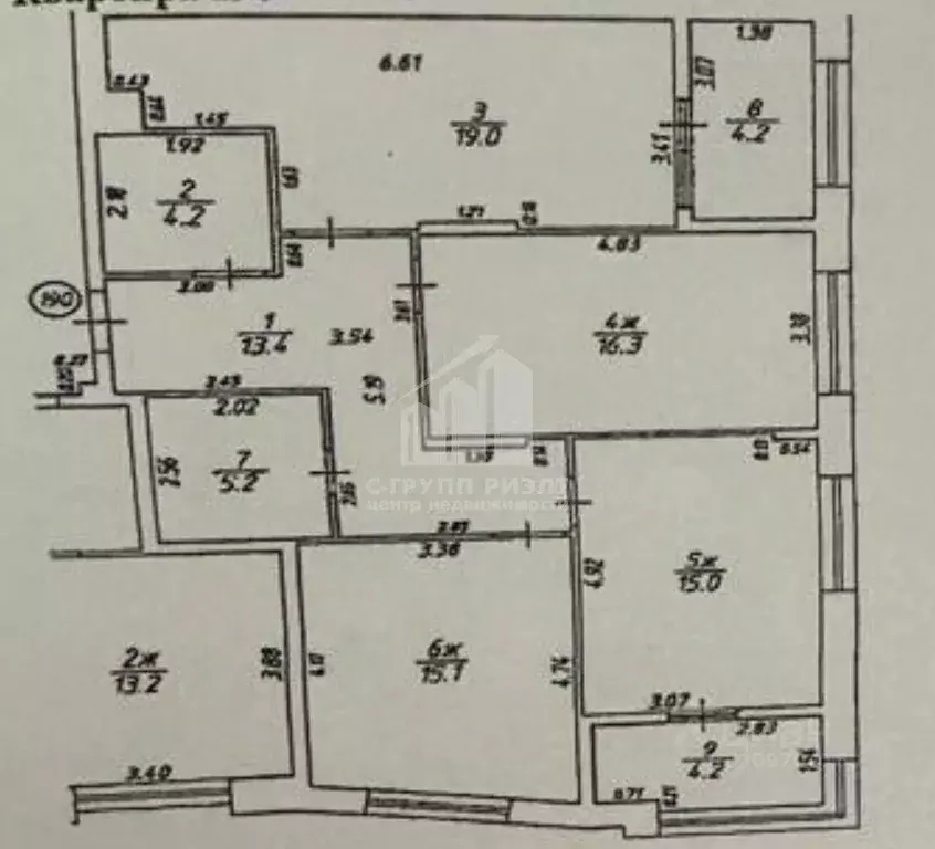 3-к кв. Калининградская область, Калининград ул. Маршала Борзова, 109 ... - Фото 2