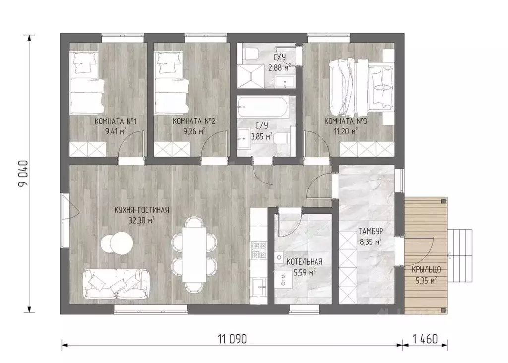 Дом в Крым, Феодосия муниципальный округ, с. Насыпное ул. Заречная (83 ... - Фото 2