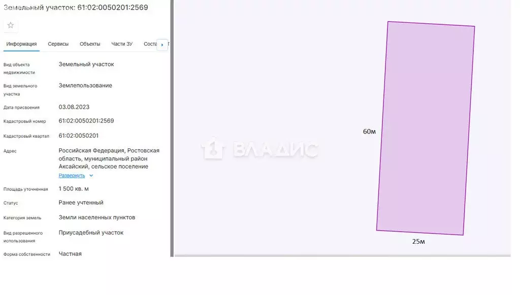 Участок в хутор Островского, Конечная улица, 19 (15 м) - Фото 1
