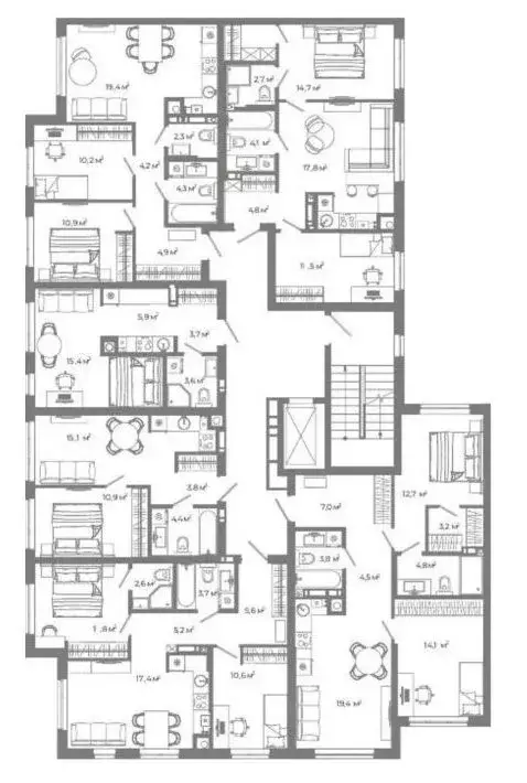 2-к кв. Астраханская область, Астрахань Зеленые кварталы жилрайон,  ... - Фото 2