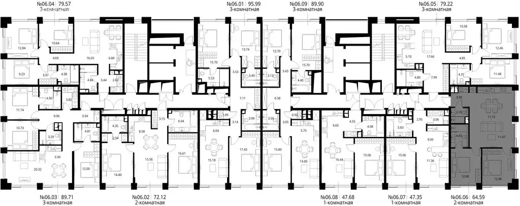 2-комнатная квартира: Москва, Волоколамское шоссе, 95/1к9 (64.59 м) - Фото 1