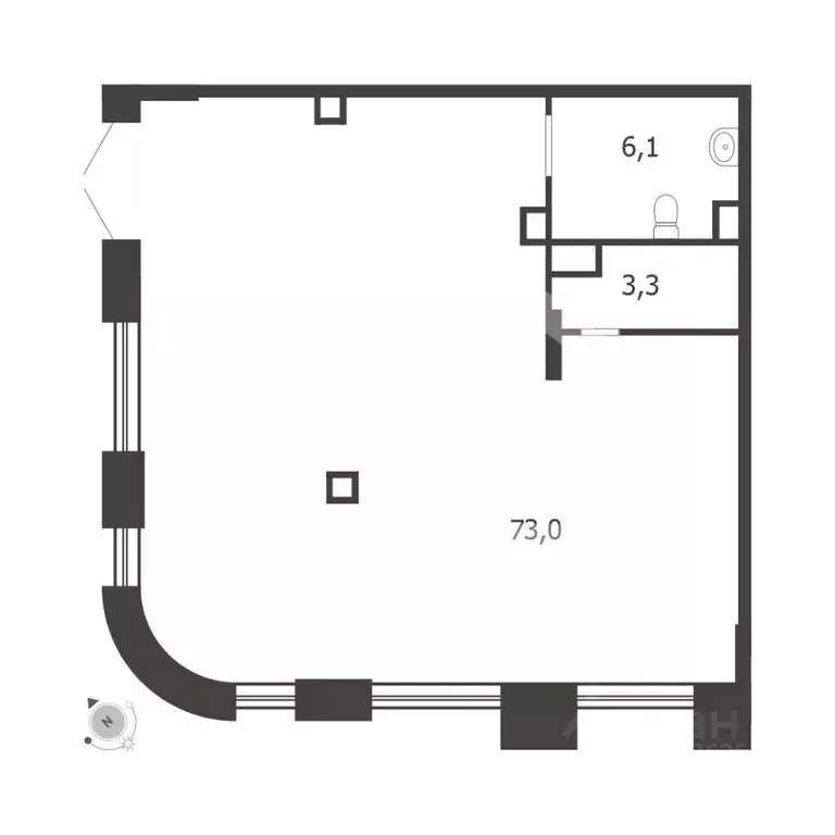 Помещение свободного назначения в Москва 3-я оч., Шагал жилой ... - Фото 2