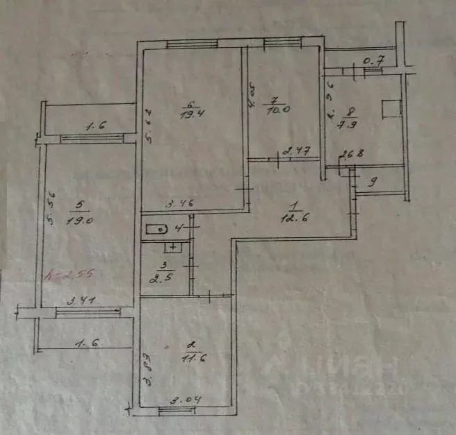 4-к кв. Тверская область, Тверь ул. Хромова, 21 (85.1 м) - Фото 1