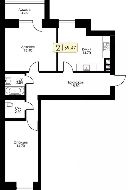 3-к кв. Смоленская область, Смоленск проезд Ипподромный, 36 (69.47 м) - Фото 0