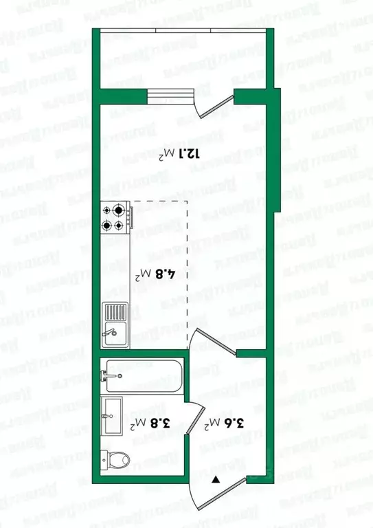 Студия Кировская область, Киров Коминтерновский мкр, ул. Павла ... - Фото 2