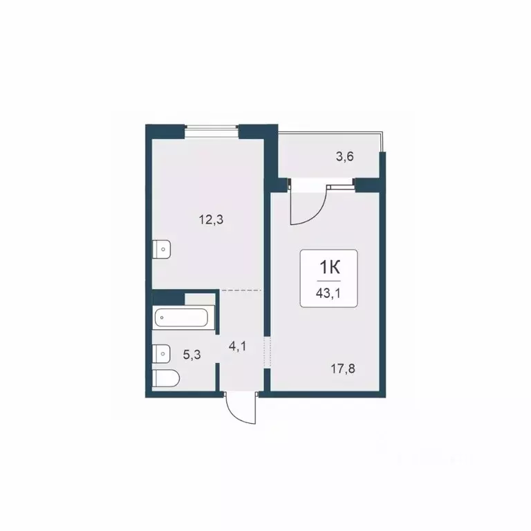 1-к кв. Новосибирская область, Новосибирск ул. Сибиряков-Гвардейцев, ... - Фото 1