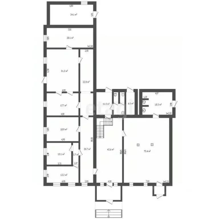 Торговая площадь в Брянская область, Дятьково ул. Ленина, 153 (700 м) - Фото 2