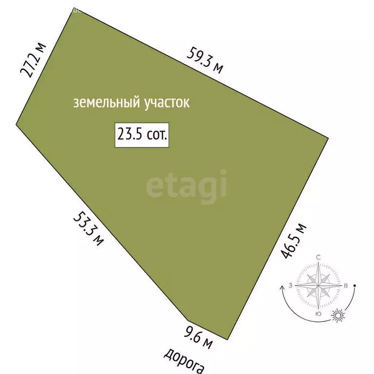 Участок в Тюменский район, село Борки (24.5 м) - Фото 0