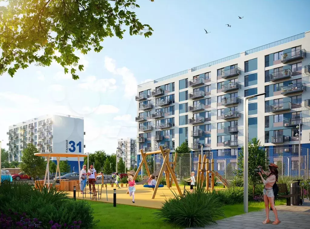 Квартира-студия, 29,6 м, 2/9 эт. - Фото 1