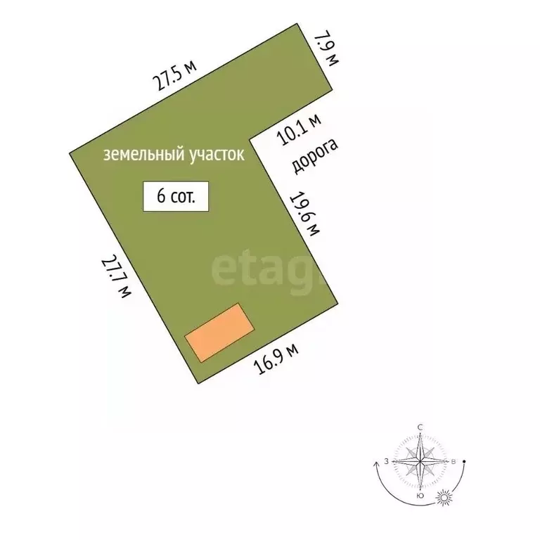 Участок в Ростовская область, Шахты Сокольнический пер. (6.0 сот.) - Фото 1