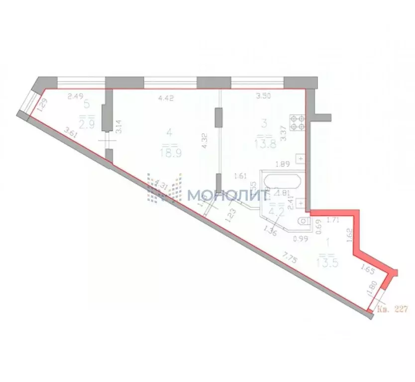 1-к кв. Нижегородская область, Нижний Новгород ул. Владимира ... - Фото 1