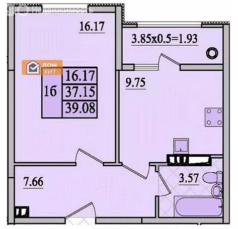 1-комнатная квартира: Евпатория, улица Чапаева, 28Г (36.08 м) - Фото 0