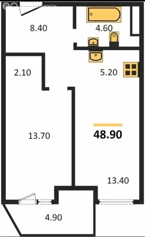 2-комнатная квартира: Самара, Самарская улица, 220 (48.9 м) - Фото 2