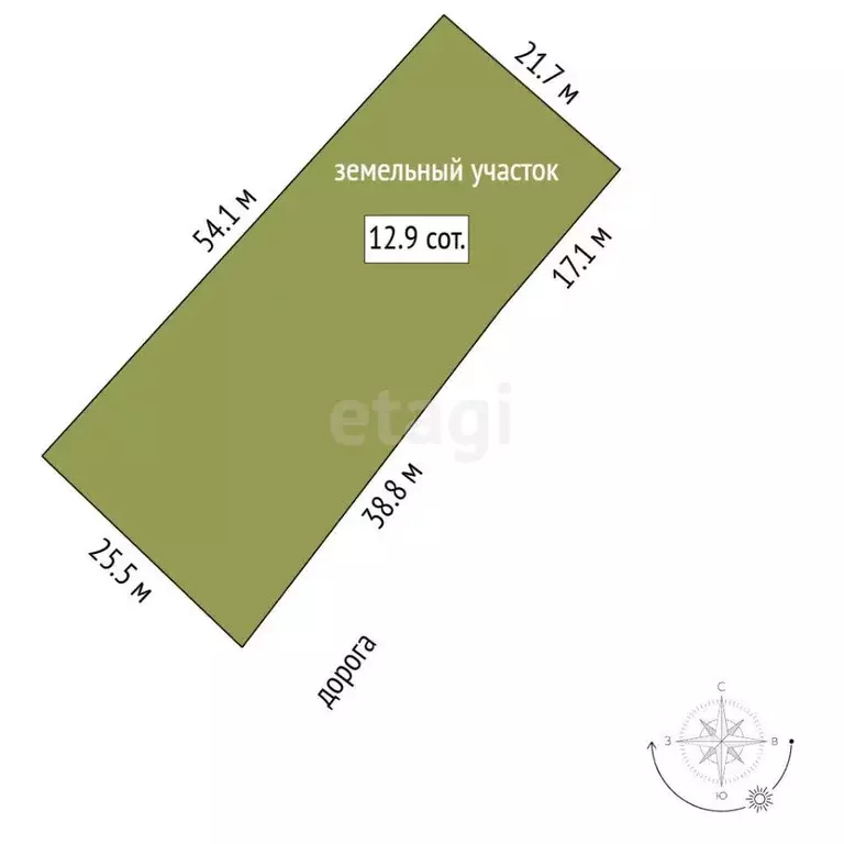 Участок в Саха (Якутия), Якутск ул. Красильникова, 37/7 (12.9 сот.) - Фото 2