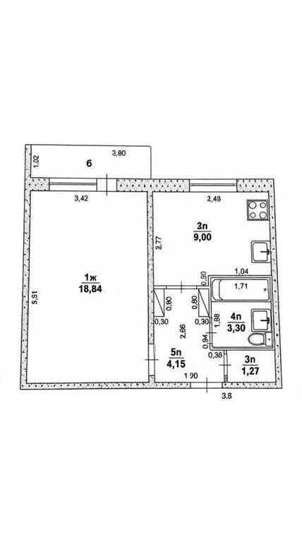 1-к кв. Ульяновская область, Ульяновск просп. Авиастроителей, 11 (36.6 ... - Фото 2