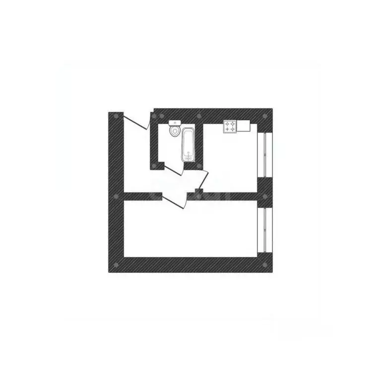 1-к кв. Смоленская область, Кардымовский муниципальный округ, д. ... - Фото 2